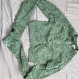 Gymshark long sleeve camo crop